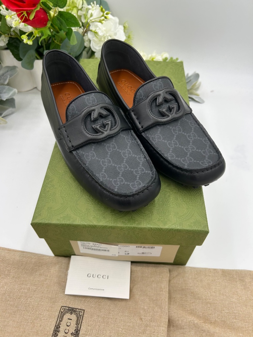 ****************Men’s Gucci interlocking G Driver loafers. Size 8.5.(fits 9 US) - Picture 7 of 8
